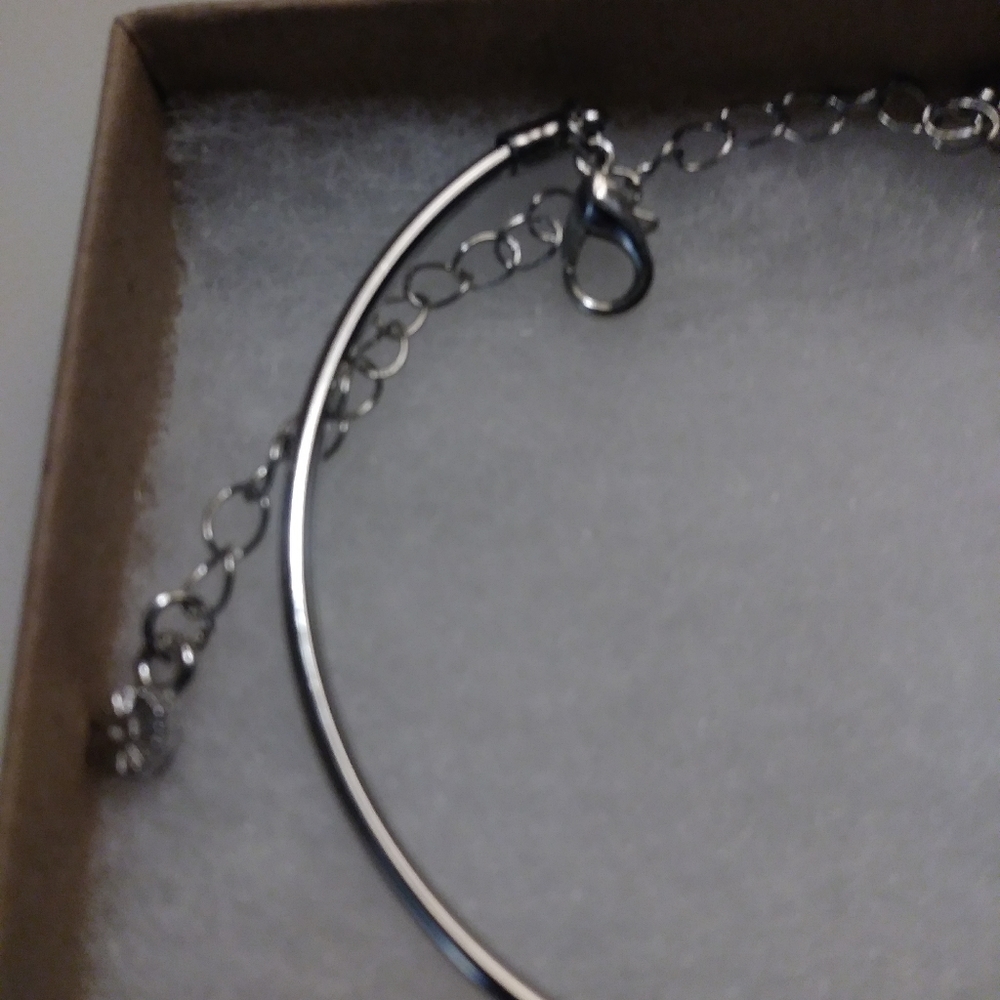 Handmade Monogram Charm Silver Bracelet - Picture 2 of 2
